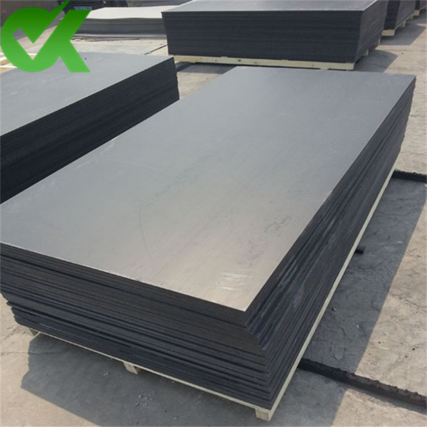 Black 10% borated polyethylene neutron shielding sheet 4×8